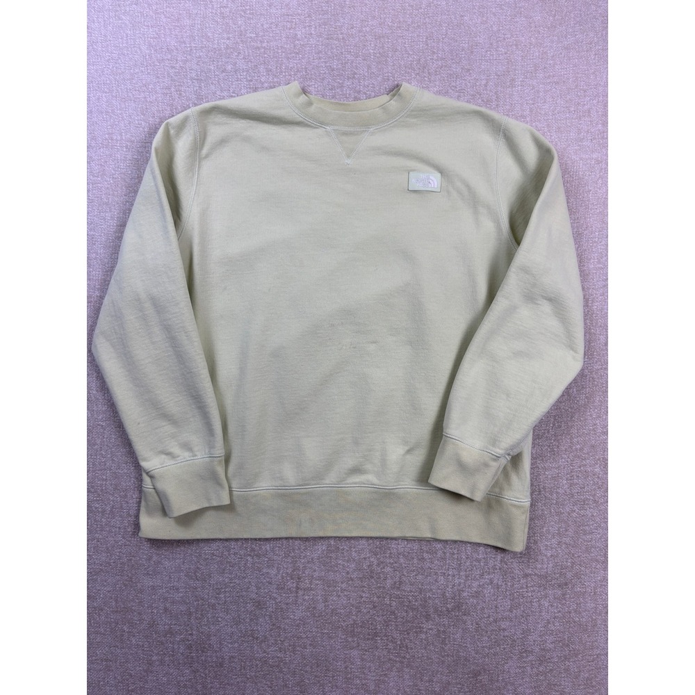 The North Face Womens XXL Crewneck Sweatshirt Pale Green Fleece Pullover